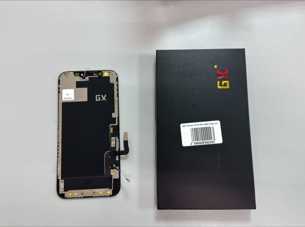 Дисплей в сборе с тачскрином для iPhone 12/12 Pro (Черный) - Hard Oled GX