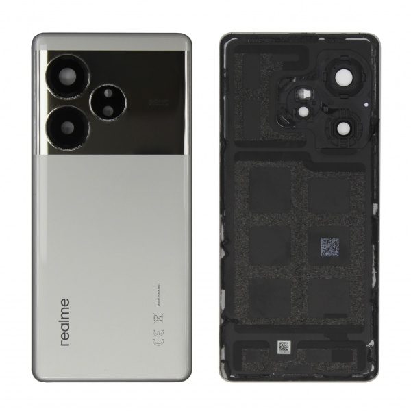 Задняя крышка для Realme GT 6 (Серебро) - OR (SP)