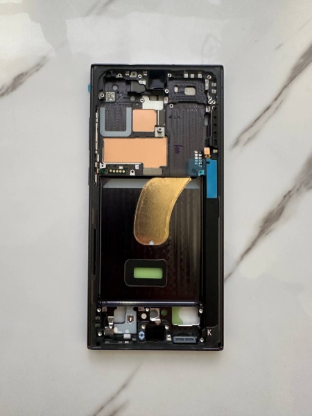 Рамка дисплея для Samsung S23 Ultra (S918) (Черный) ORIG 100%