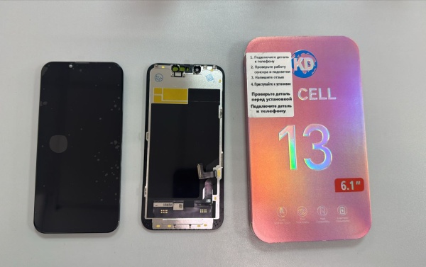 Дисплей в сборе с тачскрином для iPhone 13 (Черный)