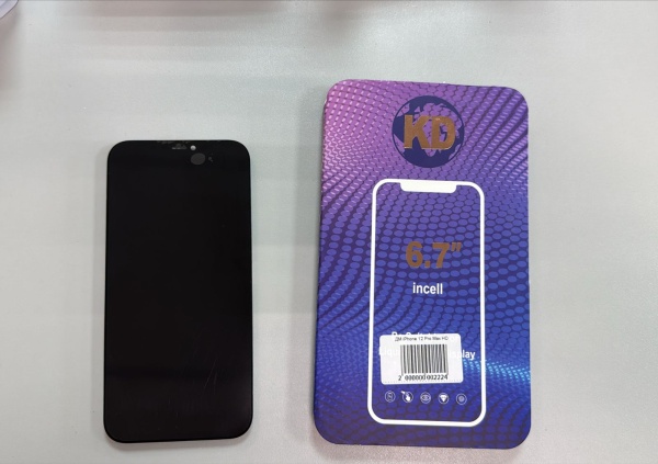 Дисплей в сборе с тачскрином для iPhone 12 Pro Max (Черный)