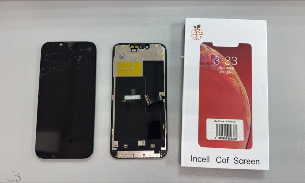 Дисплей в сборе с тачскрином для iPhone 13 Pro (Черный) - Премиум