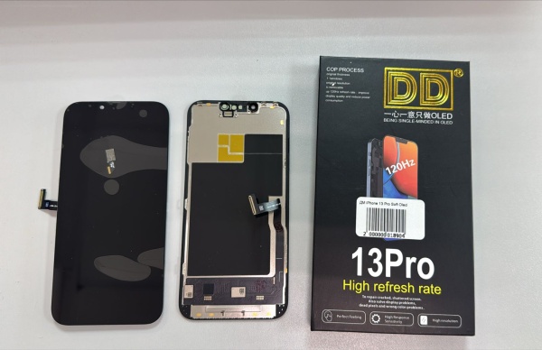 Дисплей в сборе с тачскрином для iPhone 13 Pro (Черный) - Soft Oled DD