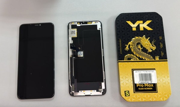 Дисплей в сборе с тачскрином для iPhone 11 Pro Max (Черный) - Hard Oled