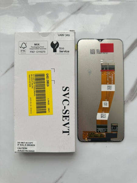 Дисплей в сборе с тачскрином для Samsung A042F (A04e) (Черный) OR (SP)