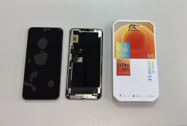 Дисплей в сборе с тачскрином для iPhone 11 Pro Max (Черный) - Премиум